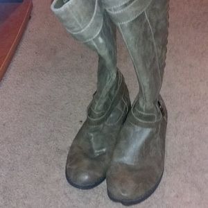 Tall brown boots